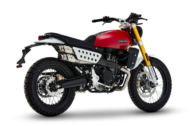 Motocykl Fantic Caballero 500 Scrambler - červená / 2025 Motocykl Fantic Caballero 500 Scrambler - červená / 2025