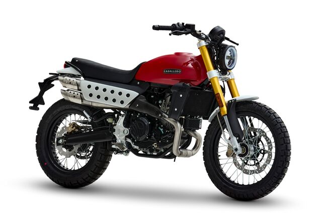 Motocykl Fantic Caballero 500 Scrambler - červená / 2025 Motocykl Fantic Caballero 500 Scrambler - červená / 2025
