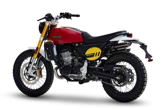 Motocykl Fantic Caballero 500 Scrambler - červená / 2025 Motocykl Fantic Caballero 500 Scrambler - červená / 2025