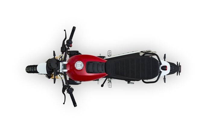 Motocykl Fantic Caballero 500 Scrambler - červená / 2025 Motocykl Fantic Caballero 500 Scrambler - červená / 2025