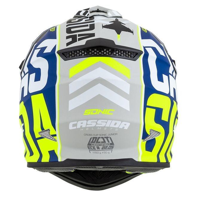 Helma Cassida Cross Sonic dětská  modro-žlutá matná Helma Cassida Cross Sonic dětská  modro-žlutá matná