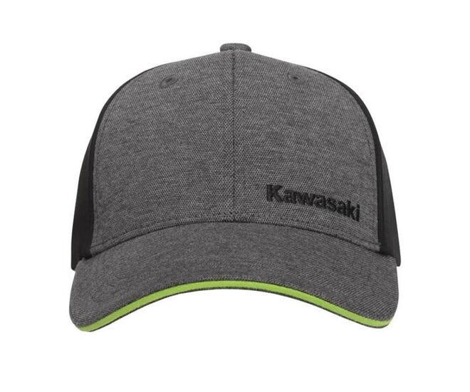 Kšiltovka Kawasaki černo - šedá
