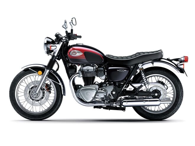 Motocykl Kawasaki W800 červená / 2024 Motocykl Kawasaki W800 červená / 2024