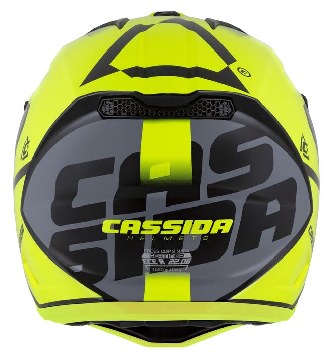 Helma Cassida Cross Cup NAPA žlutá fluo-černá-šedá perleť
