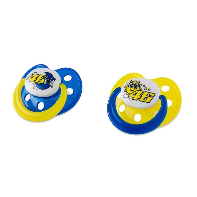 Dudlíky Valentino Rossi žluto-modré 401103