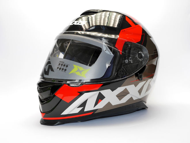 Helma Axxis Eagle SV Diagon D1, červená lesklá