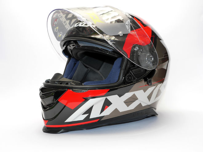Helma Axxis Eagle SV Diagon D1, červená lesklá