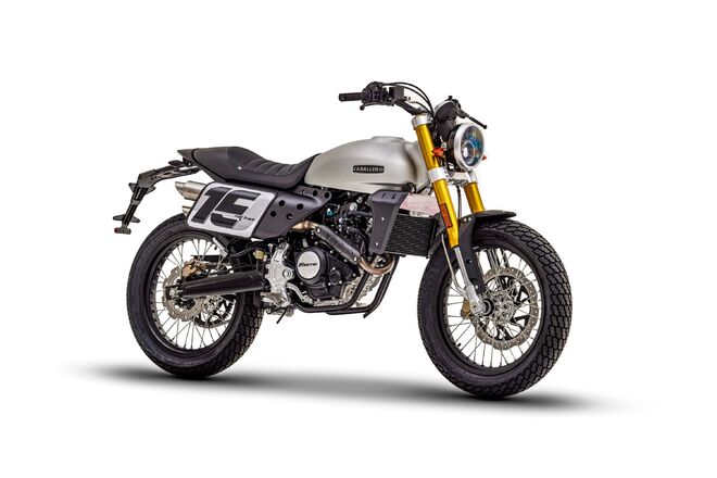 Motocykl Fantic Caballero 125 Flat Track- stříbrná / 2023