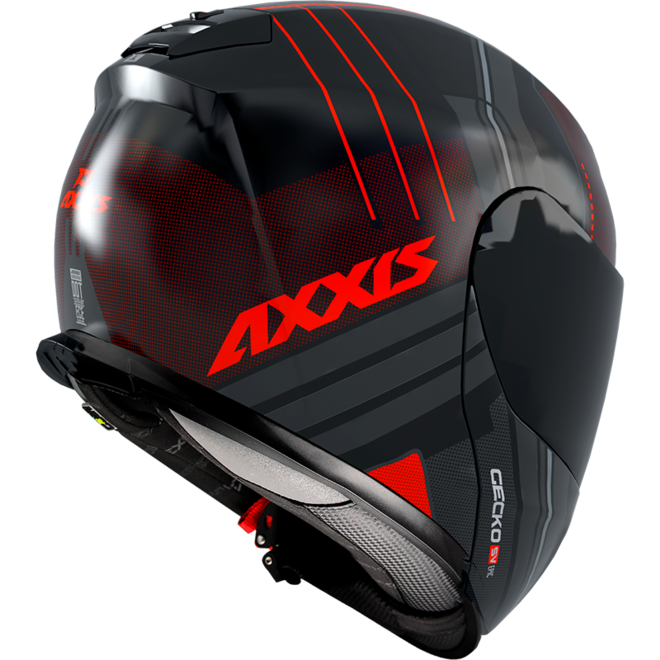 Helma Axxis Gecko SV ABS epic, matná fluo červená 