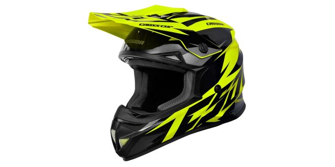 Helma Cassida Cross Two dětská žlutá fluo-černá-šedá Helma Cassida Cross Two dětská žlutá fluo-černá-šedá