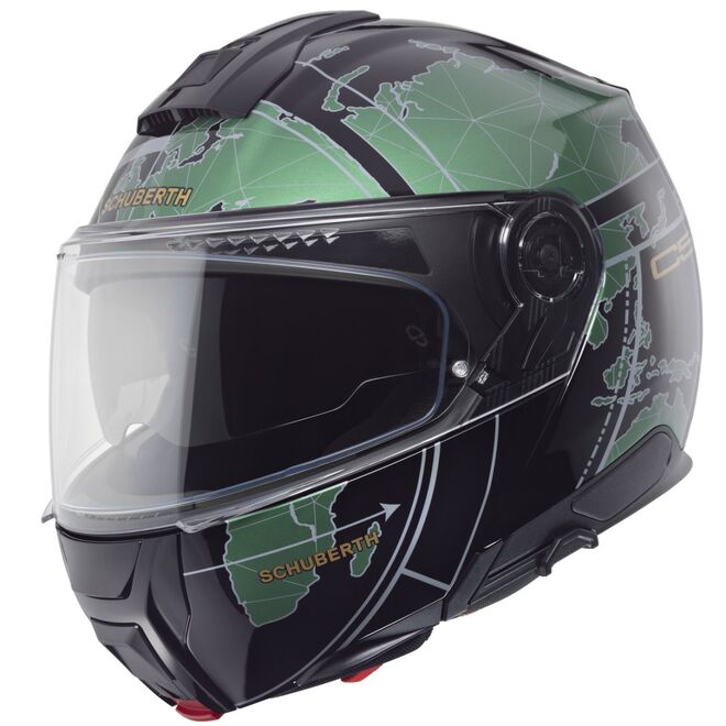 Helma Schuberth C5 Globe Green Helma Schuberth C5 Globe Green
