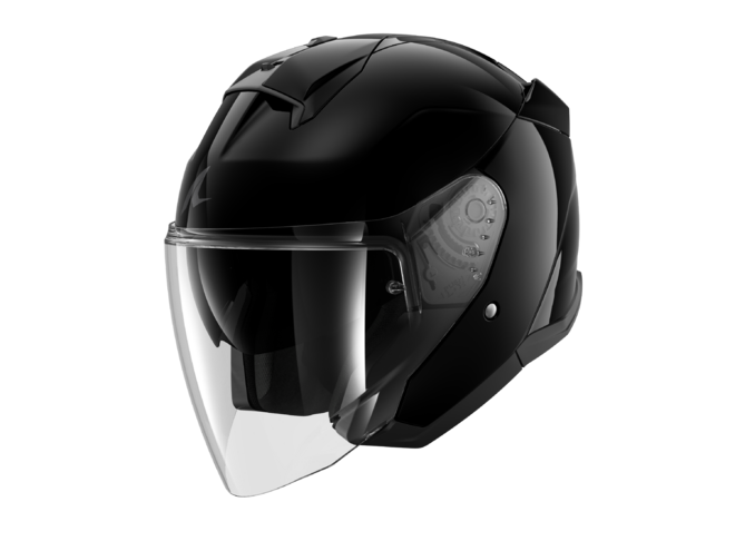 Helma Shark Skwal JET BLANK, BLK Helma Shark Skwal JET BLANK, BLK