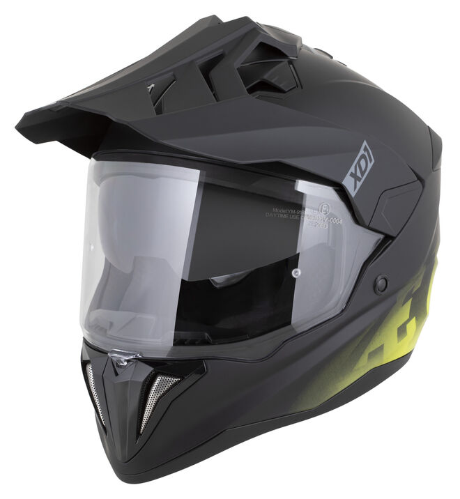 Helma Zed XD1 černá matná-žlutá fluo