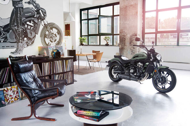 Motocykl Kawasaki Vulcan S zelený / 2024 - AKCE SADA PŘÍSLUŠENSTVÍ ZA 14.000,- Kč