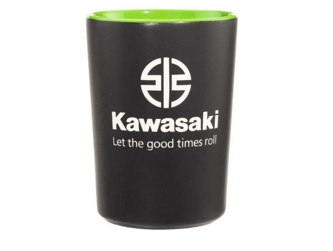 Hrnek Kawasaki s gravírovaným logem River Mark