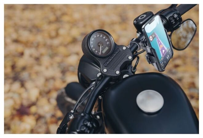 Držák na telefon Interphone Crab PRO s antivibrací a úchytem na řidítka Držák na telefon Interphone Crab PRO s antivibrací a úchytem na řidítka