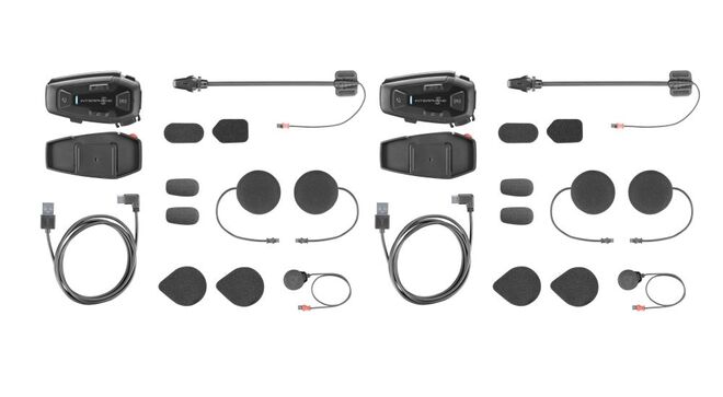 Bluetooth Handsfree CellularLine Interphone U-COM8R, Twin Pack Bluetooth Handsfree CellularLine Interphone U-COM8R, Twin Pack