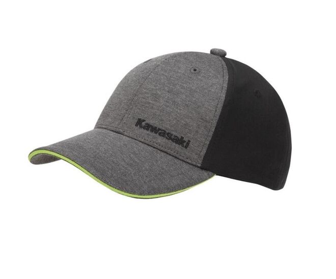 Kšiltovka Kawasaki černo - šedá