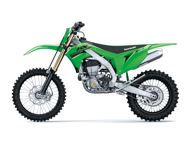 Motocykl Kawasaki KX450X s SPZ / zelená / 2022