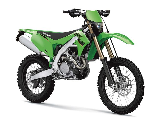 Motocykl Kawasaki KX450X s SPZ / zelená / 2022