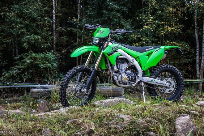 Motocykl Kawasaki KX450X s SPZ / zelená / 2022