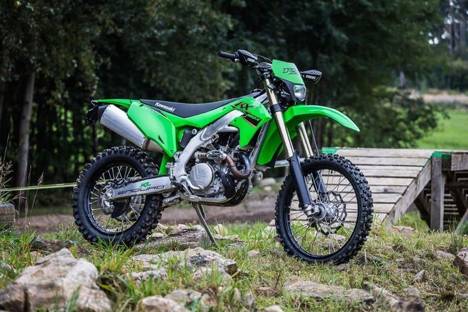 Motocykl Kawasaki KX450X s SPZ / zelená / 2022