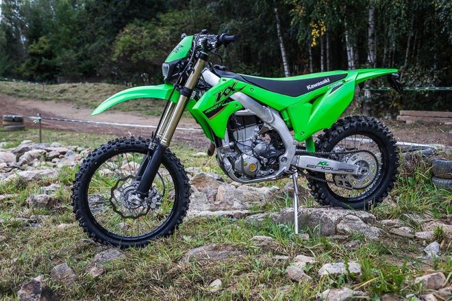 Motocykl Kawasaki KX450X s SPZ / zelená / 2022