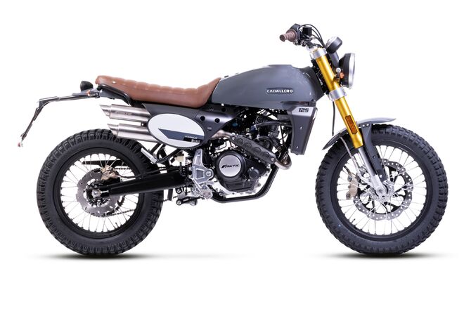 Motocykl Fantic Caballero 125 Deluxe - šedá / 2024 Motocykl Fantic Caballero 125 Deluxe - šedá / 2024