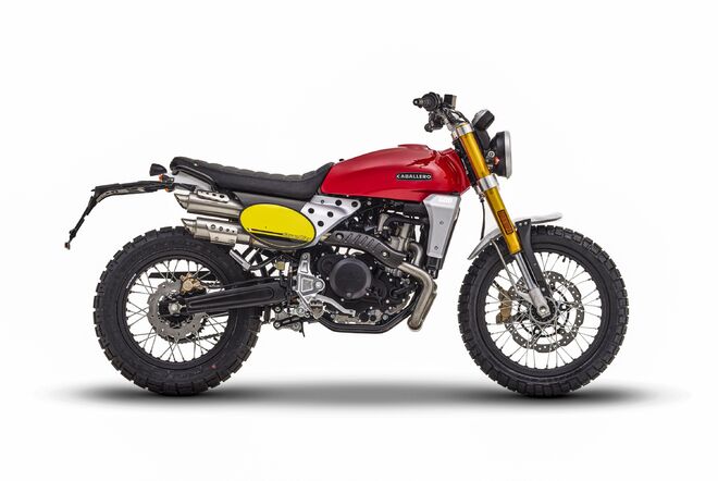 Motocykl Fantic Caballero 500 Scrambler - červená / 2023