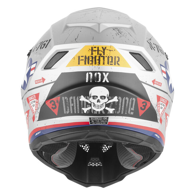 Helma Nox Cross Fly Fighter stříbrná