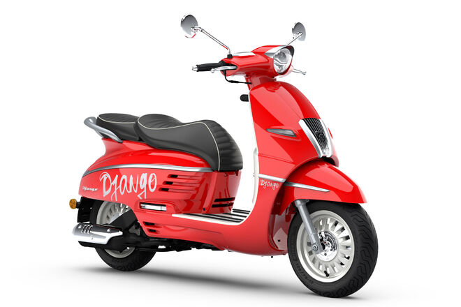 Peugeot Django 125i  Hot Color - Flamingo Red + HELMA ZDARMA