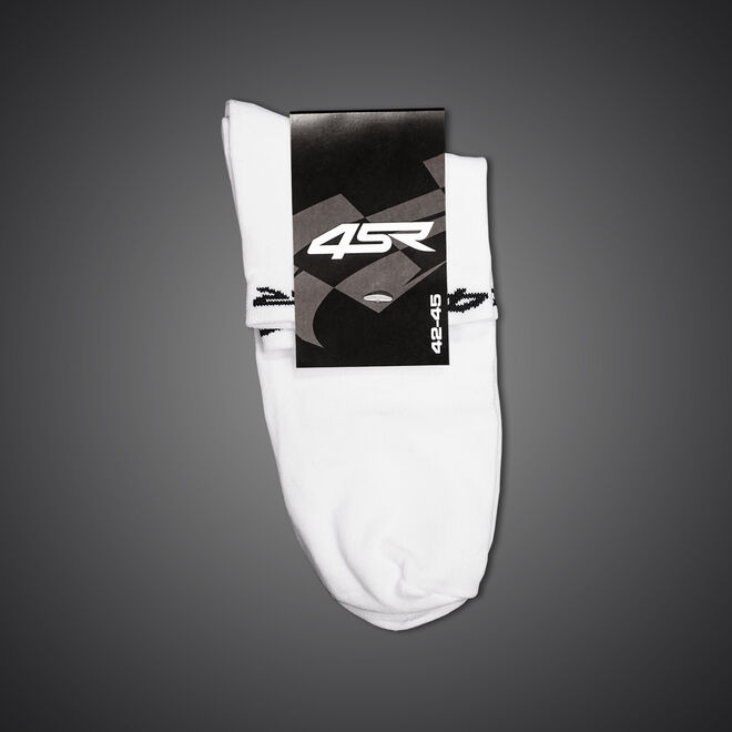 Ponožky 4SR Logo kotníkové kompresní bílé
