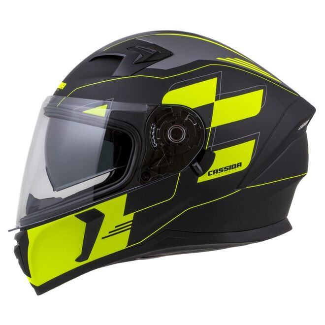 Helma Cassida Integral 3.0 Roxor černá matná-žlutá fluo-šedá