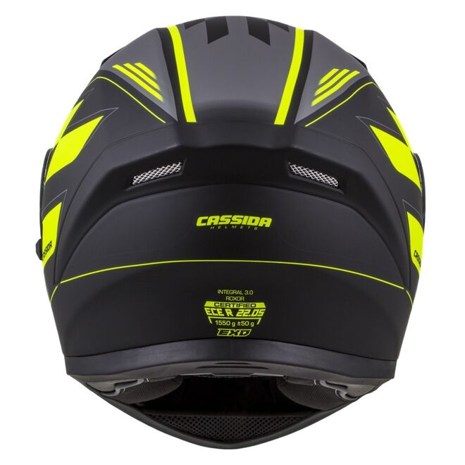 Helma Cassida Integral 3.0 Roxor černá matná-žlutá fluo-šedá
