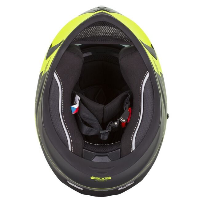 Helma Cassida Integral 3.0 Roxor černá matná-žlutá fluo-šedá