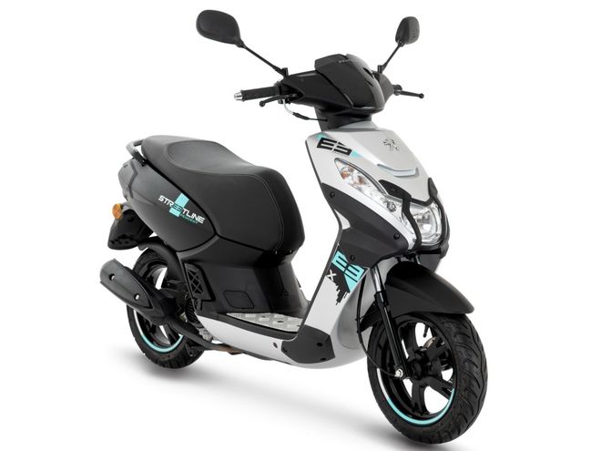 Skútr Peugeot Kisbee 50i 4T Streetline / Satin Flash Silver