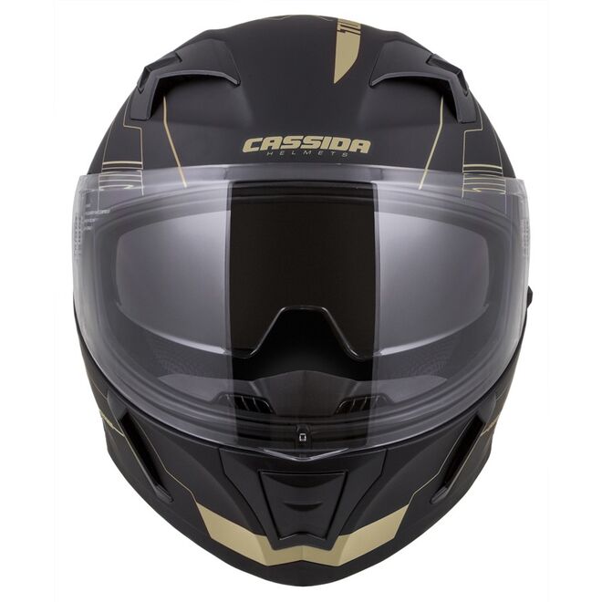 Helma Cassida Integral 3.0 Turbohead černá matná-zlatá