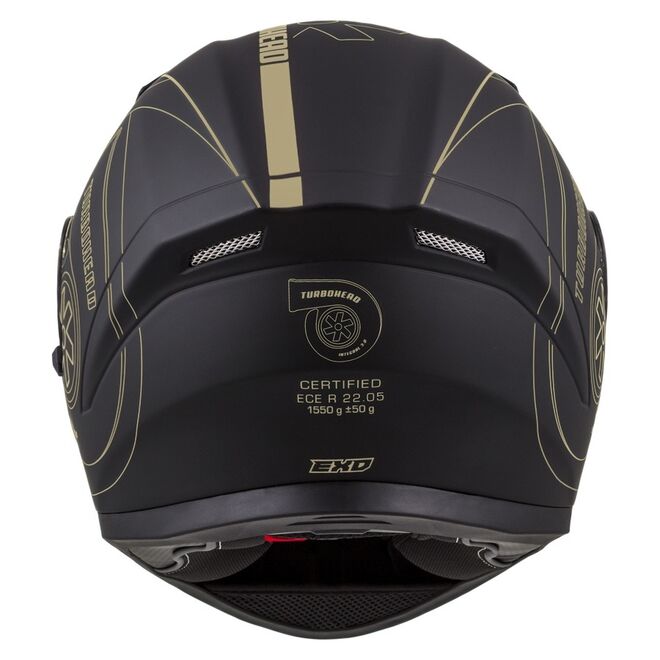 Helma Cassida Integral 3.0 Turbohead černá matná-zlatá