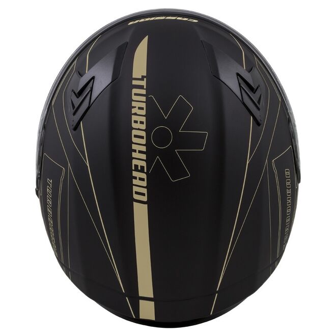 Helma Cassida Integral 3.0 Turbohead černá matná-zlatá