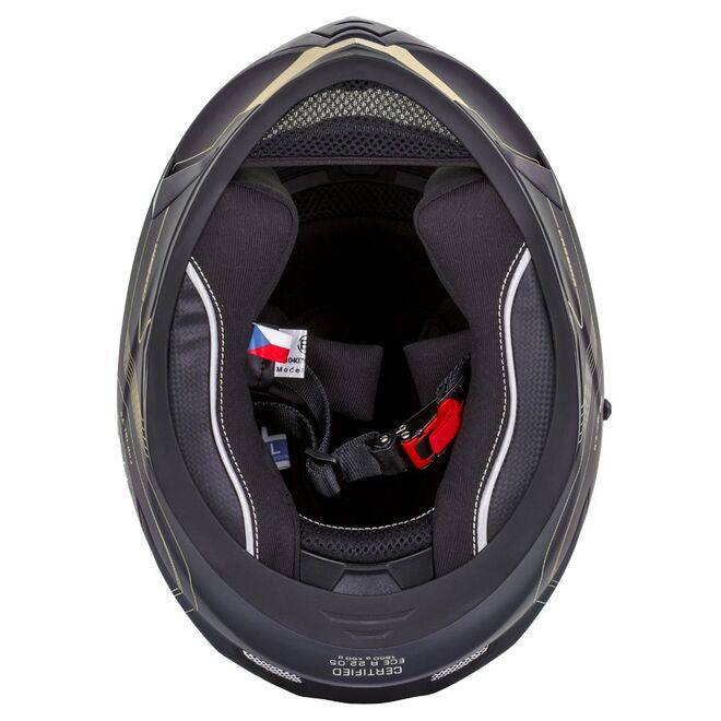 Helma Cassida Integral 3.0 Turbohead černá matná-zlatá