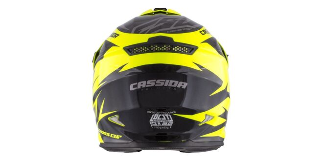 Helma Cassida Cross Two dětská žlutá fluo-černá-šedá Helma Cassida Cross Two dětská žlutá fluo-černá-šedá