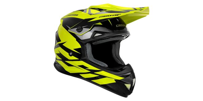 Helma Cassida Cross Two dětská žlutá fluo-černá-šedá Helma Cassida Cross Two dětská žlutá fluo-černá-šedá