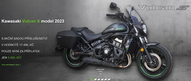 Motocykl Kawasaki Vulcan S SE šedý / 2023 - AKCE SADA PŘÍSLUŠENSTVÍ ZA 5.000,- Kč