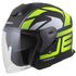 Helma Cassida Jet Tech 2 Roto černá matná-žlutá fluo-bílá